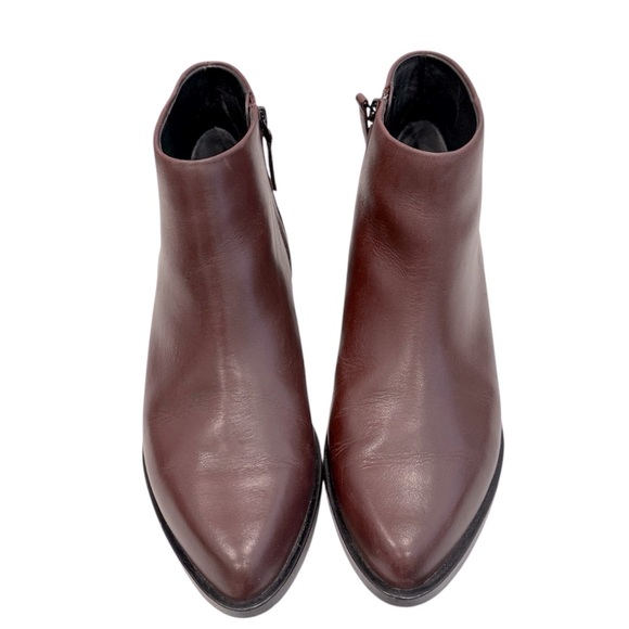 DKNY Dark Burgundy Pointy Toe Ankle Boots 8.5 - Picture 4 of 10